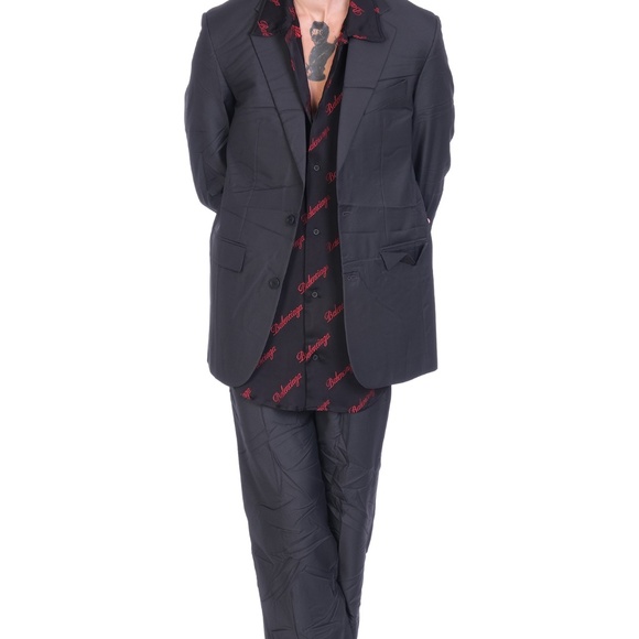 BALENCIAGA Pajama Short Sleeve Button-Up Shirt - Picture 15 of 16